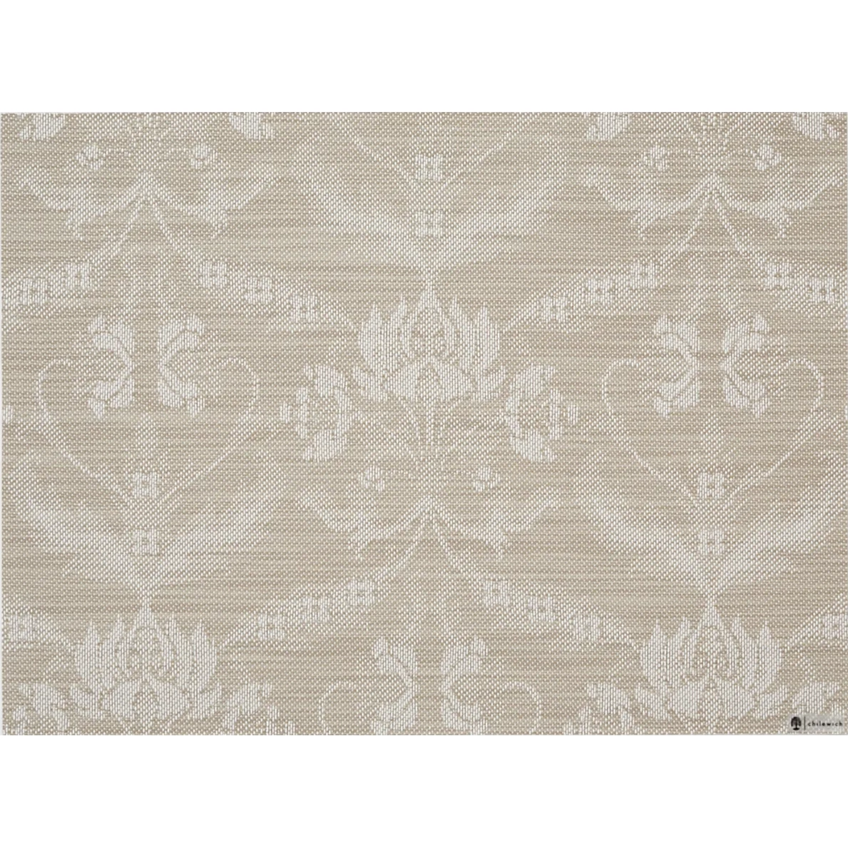 Chilewich Damask Rectangle Placemat - Flax