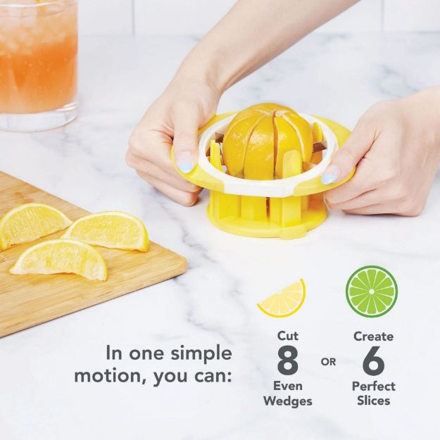 Citrus Slicer and Wedger - White/Yellow