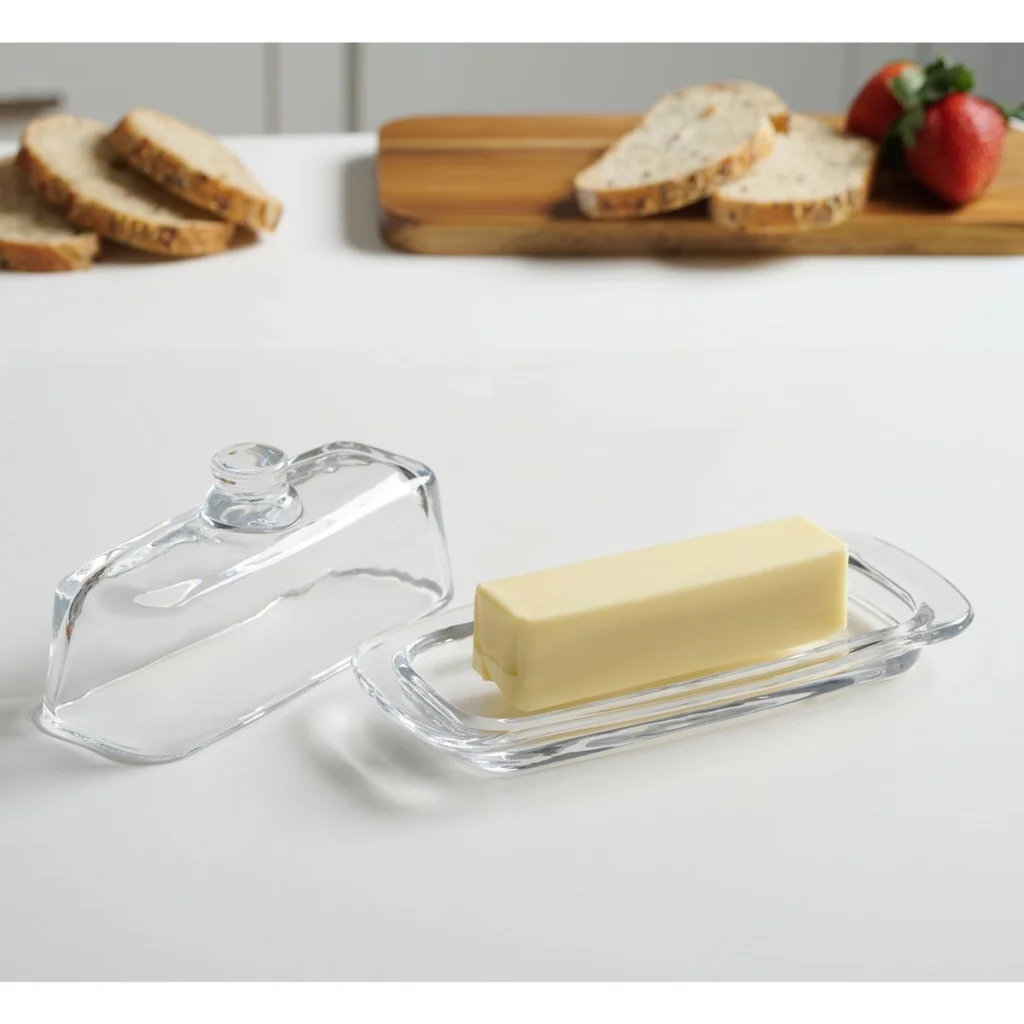 Glass Butter Dish with Lid2