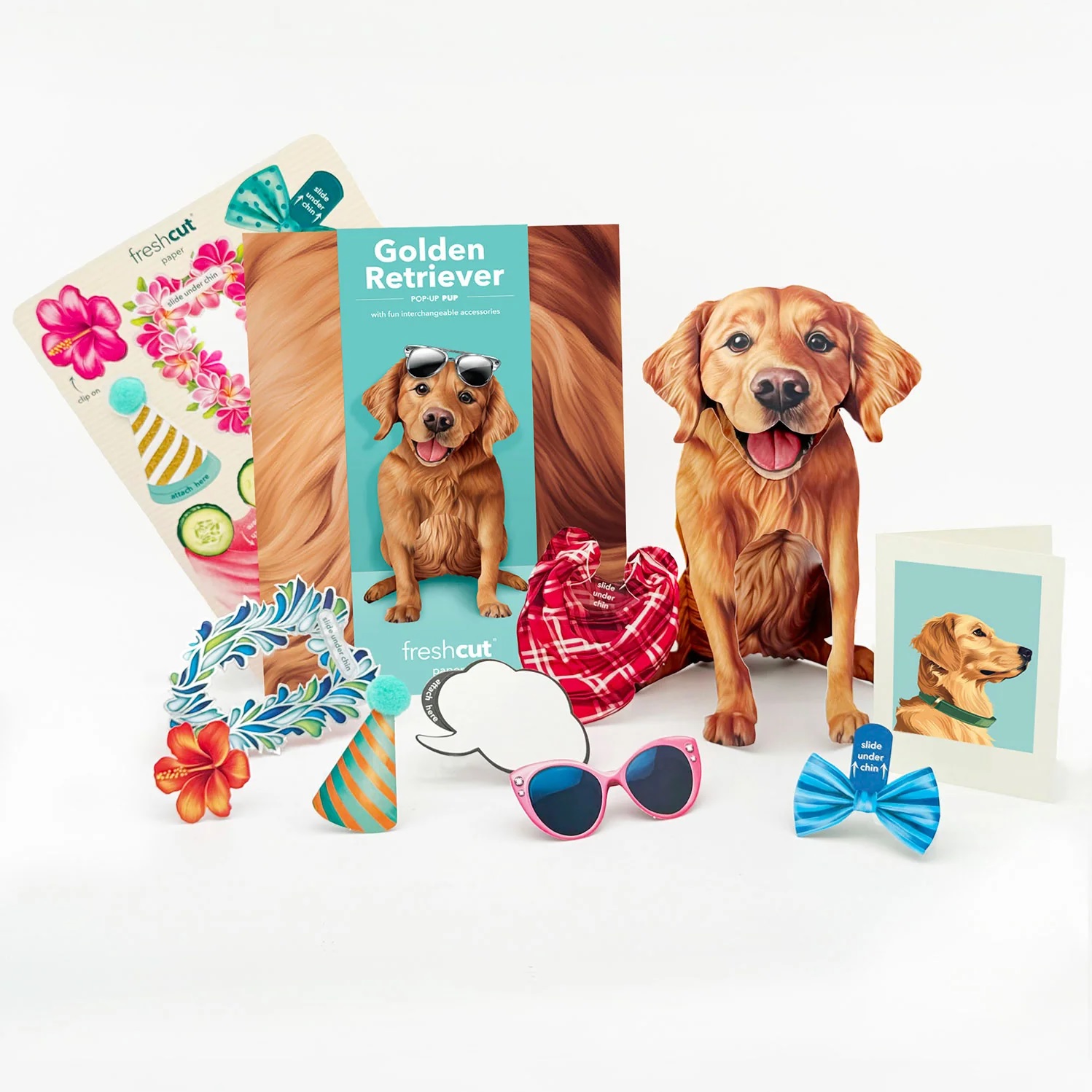 Golden Retriever Pop-Up Card