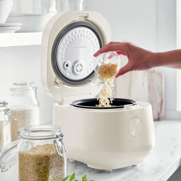 GreenPan Bistro 8-Cup Carb-Reducing Rice Cooker - Cloud Cream