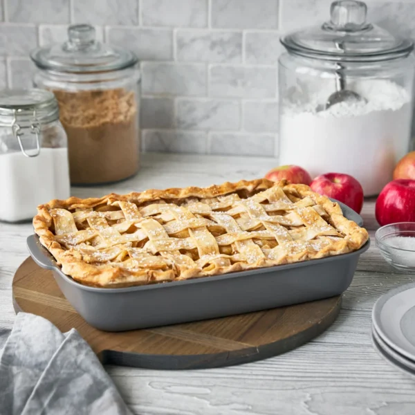 GreenPan Premiere Ceramic Nonstick 13" x 9" Rectangular Baker - Gray