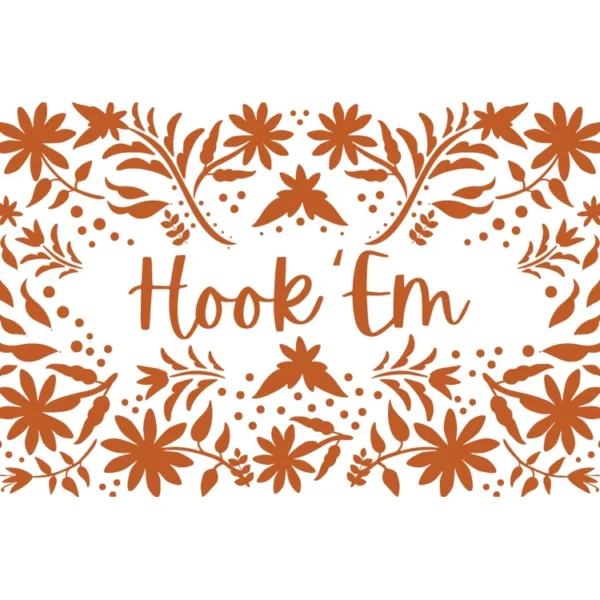 Hook 'em Paper Placemats