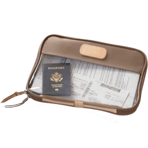 Jon Hart Clear Folio - Saddle