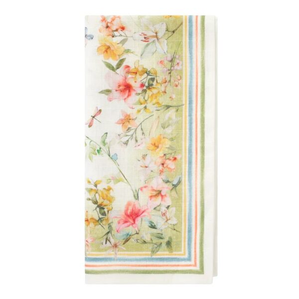 Bodrum Lily Garden Linen Napkin