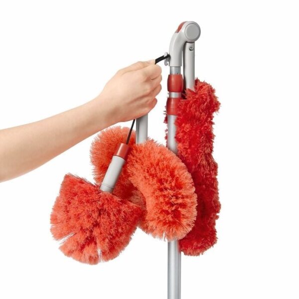 OXO Good Grips 3-in-1 Extendable Microfiber Long Reach Duster with Interchangeable Heads
