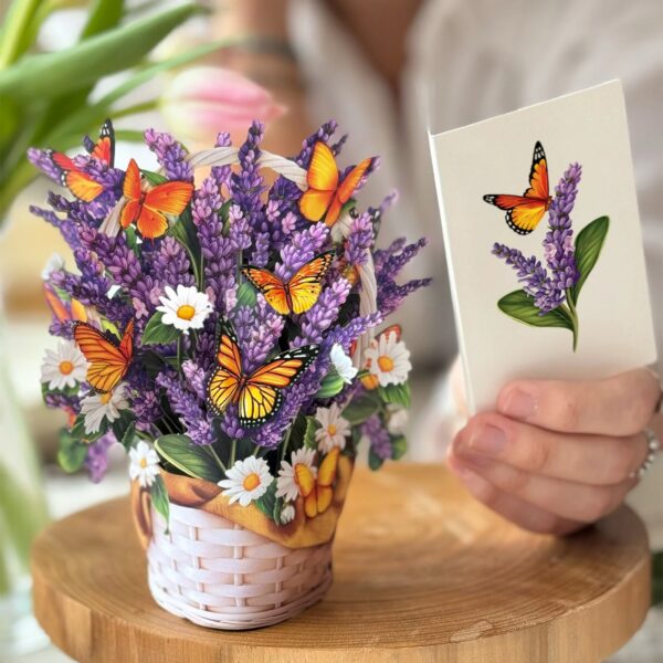 Mini Lavender & Butterflies Pop-Up Card