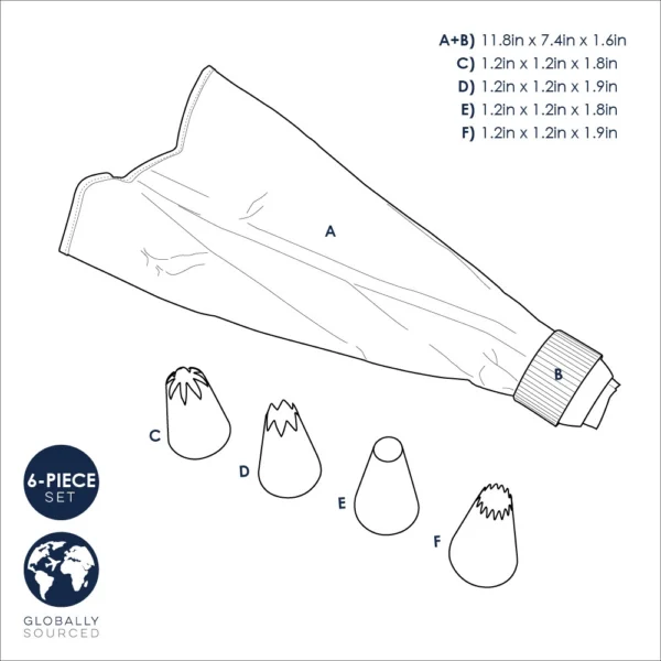 Nordic Ware 6 Piece Jumbo Decorating Set3