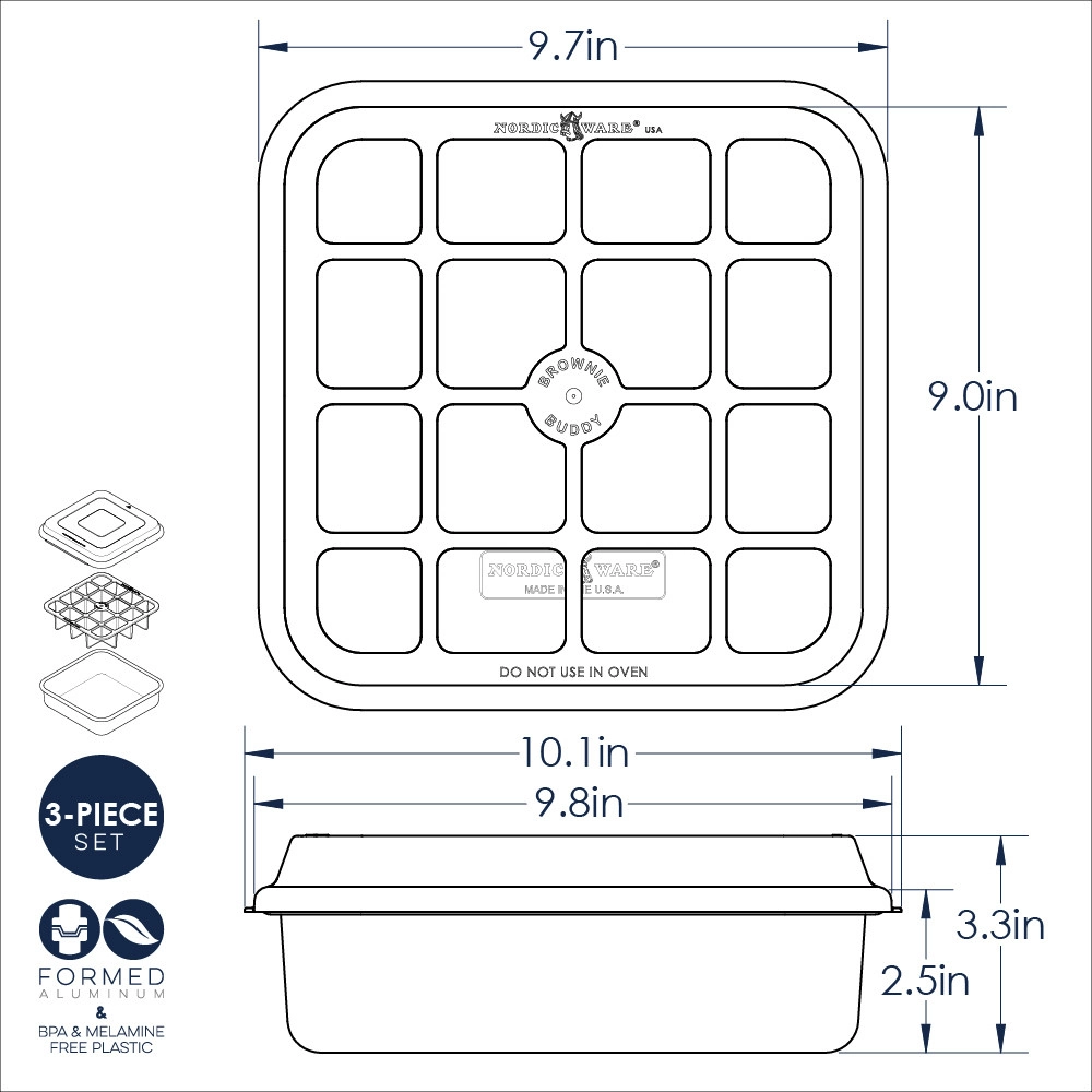 Nordic Ware Brownie Buddy Baking Set5