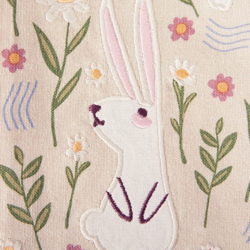 Oh Hoppy Day Embellished Dishtowel2