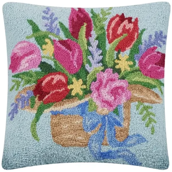 Peking Handicraft Tulips On Hat Hook Pillow