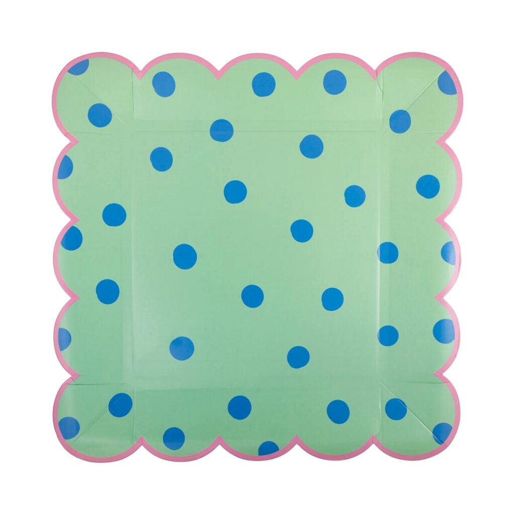 Polka Dot Paper Plate Set