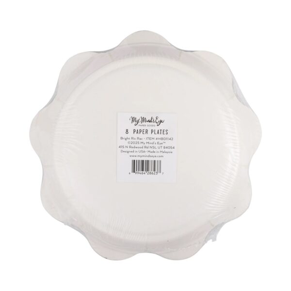 Ric Rac Edge Paper Dessert Plates