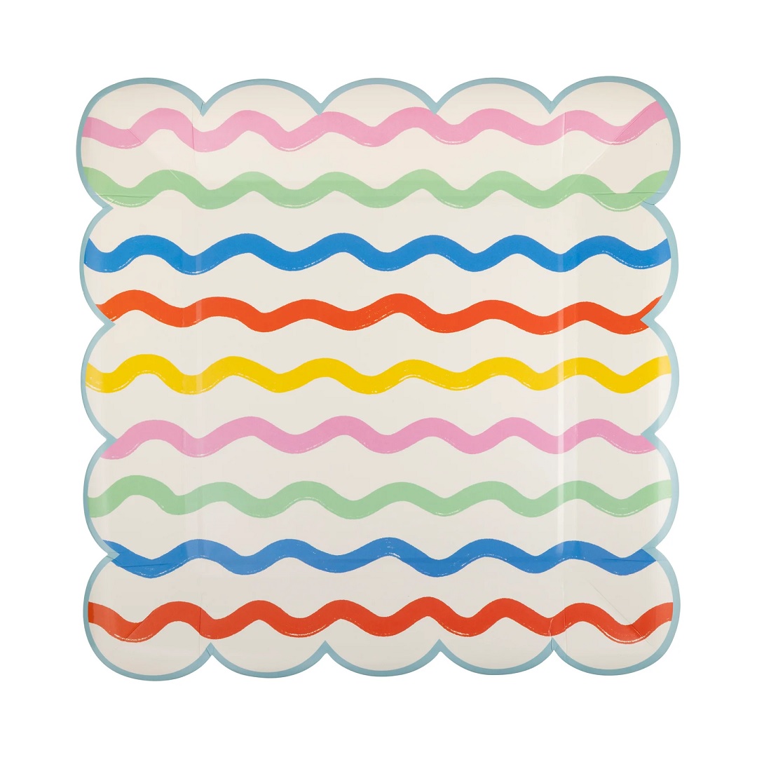 Ric Rac Paper Striped Plates