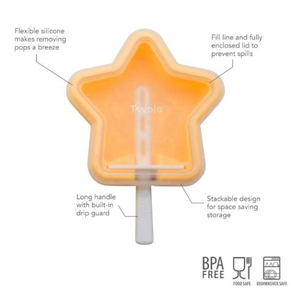Star Stackable Pop Molds - Set of 4