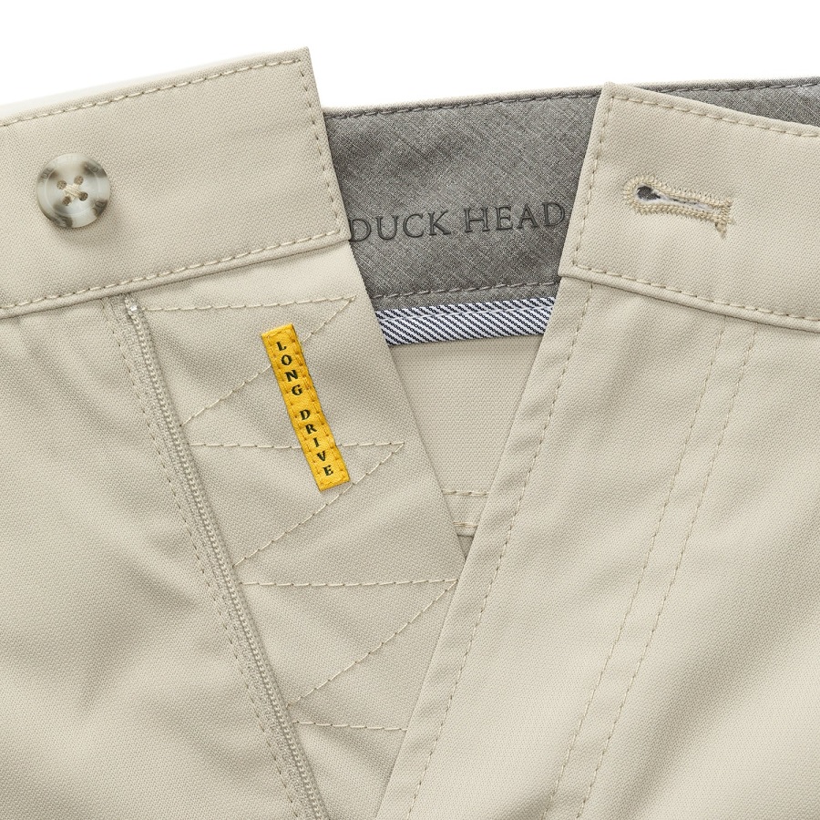 Duck Head Long Drive Performance Five-Pocket Pants - Stone
