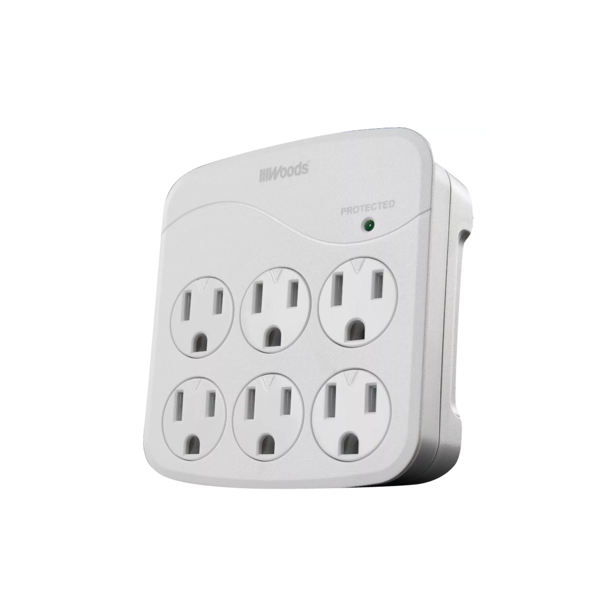 Woods 6-Outlet 15A Gray Surge Tap