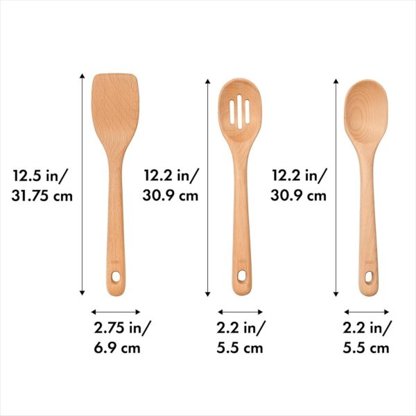 OXO 3 Piece Wooden Utensil Set