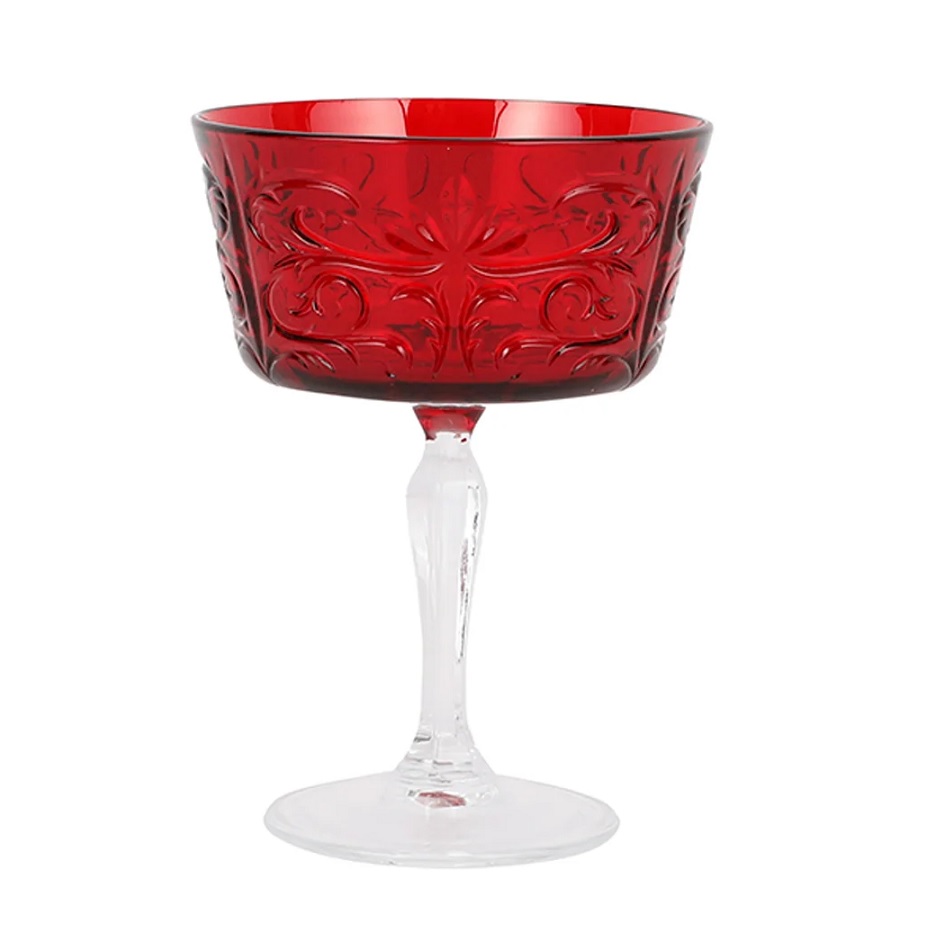 Barocco Ruby Coupe Champagne Glass