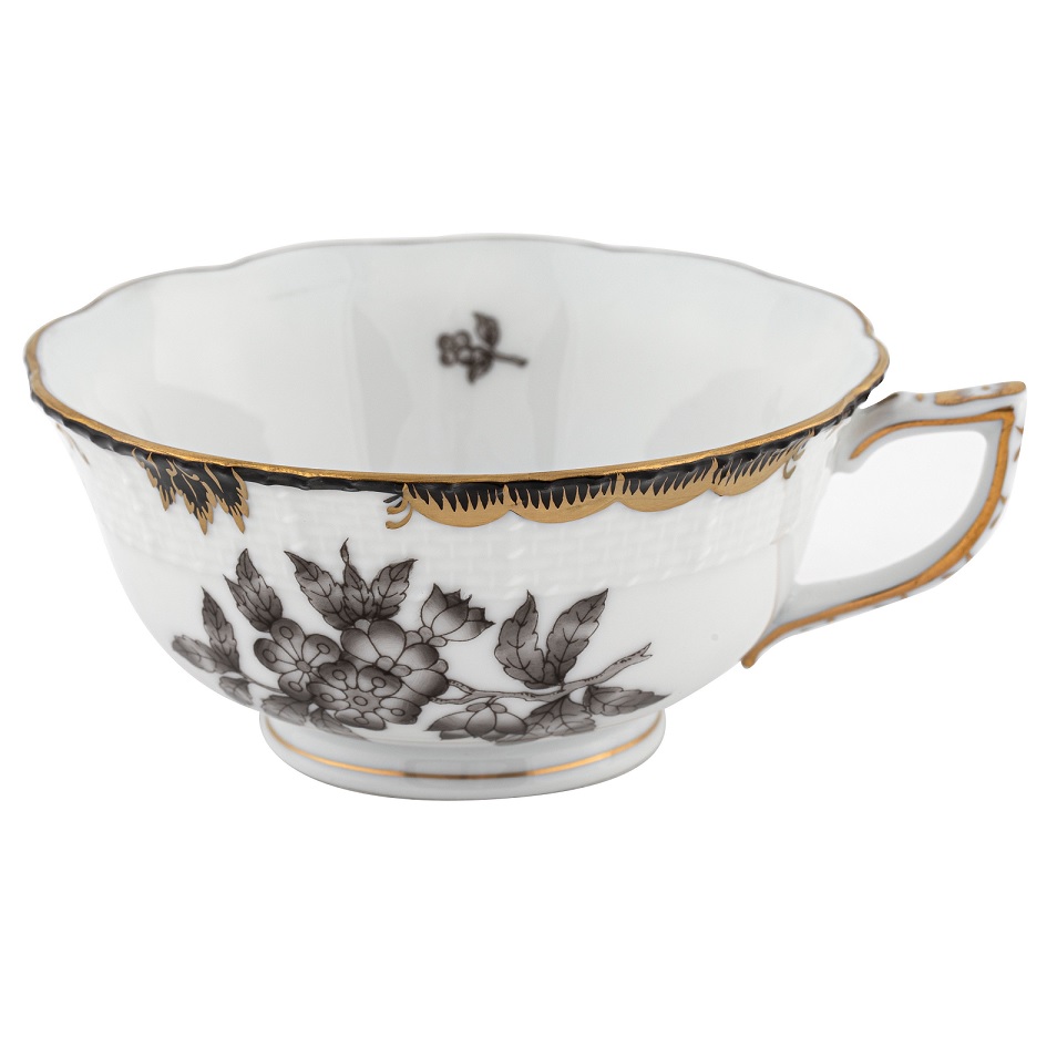 Herend Fortuna Teacup - Black