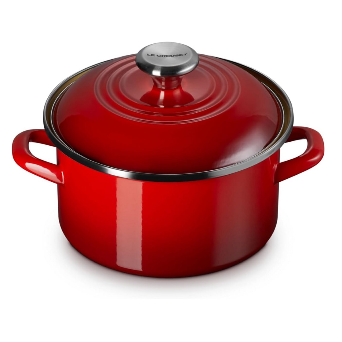 Le Creuset 3.8qt. Traditional Petite Stockpot - Cerise
