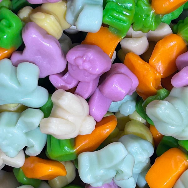 Easter & Spring Gummy Bunny Trail Mix Sugar Stack