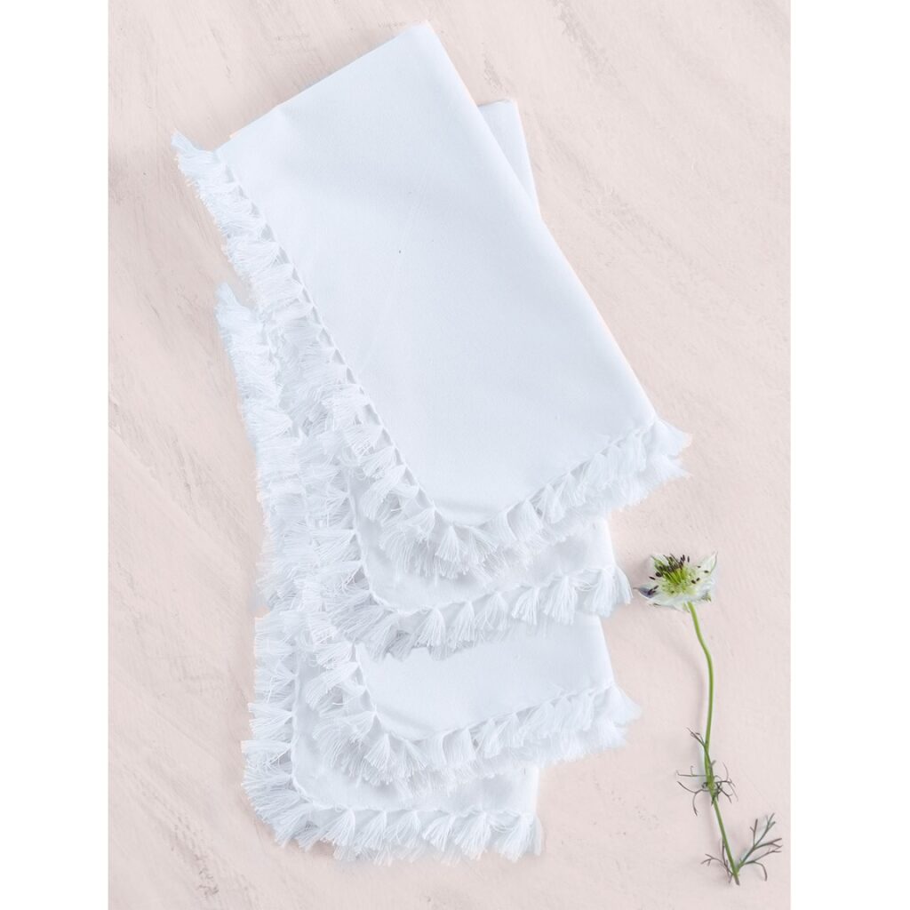 Essential Napkin Set of 4 - White