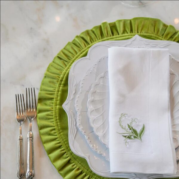 Arte Italica Lily of the Valley Large Napkin