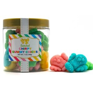 Easter & Spring Sanded Gummy Chicks Sugar Stack