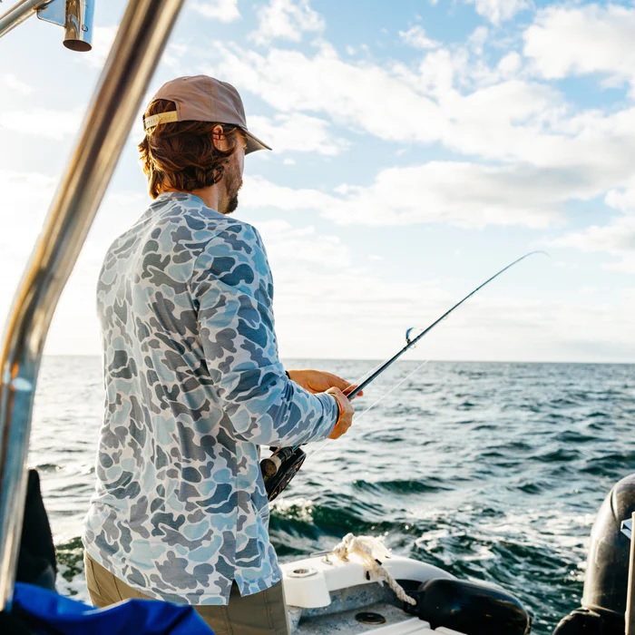 Marsh Wear Buxton Tech Long Sleeve Crew - Silver Mallard Camo