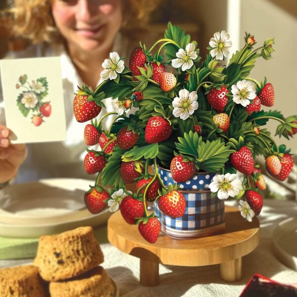Strawberry Blossom Pop Up Card