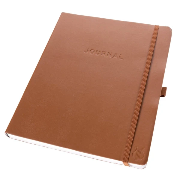 Apollo Collection Brown 8 x 10 Vegan Leather Journal4