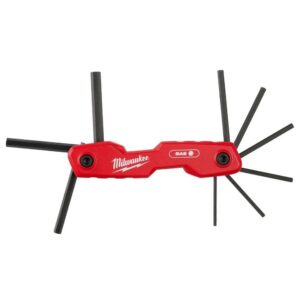Milwaukee 9 Key Folding Hex Key Set SAE