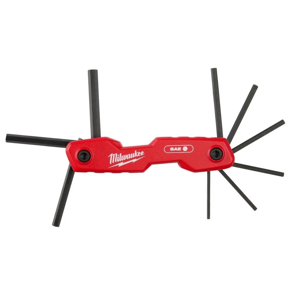 Milwaukee 9 Key Folding Hex Key Set SAE