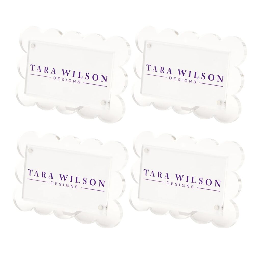 Scallop Place Card Holders