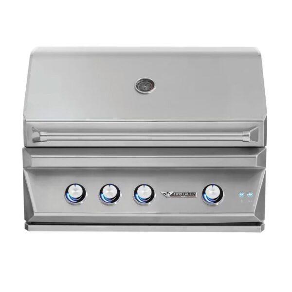 Twin Eagles 36-Inch 3-Burner Built-In Gas Grill with Infrared Rotisserie Burner - Liquid Propane