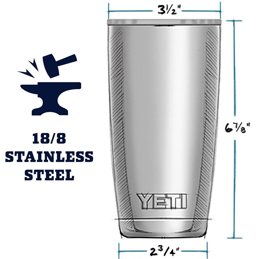 Yeti Rambler 20oz Tumbler with Magslider Lid - Beekeeper