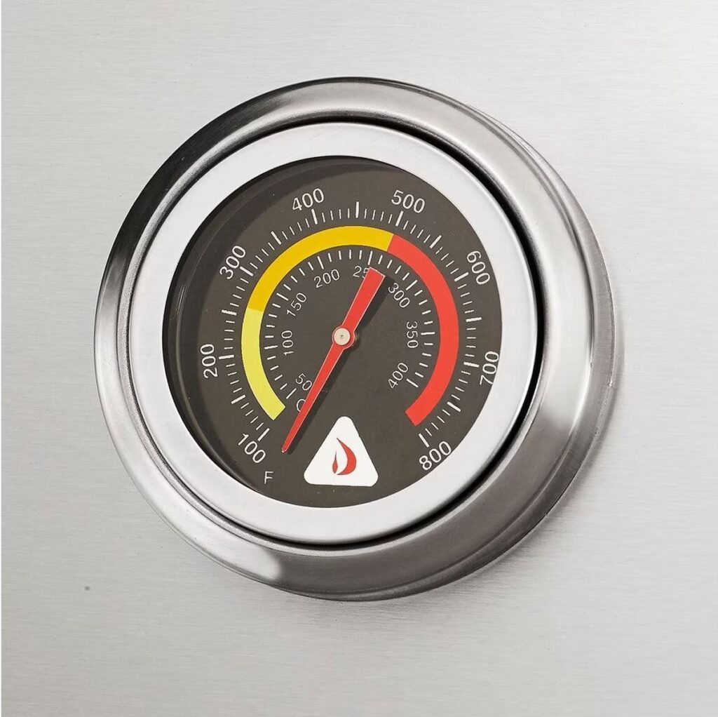 Delta Heat 38-Inch 3-Burner Built-In Gas Grill with Sear Zone & Rotisserie Kit (White Panel)(Available in Natural Gas or Liquid Propane)