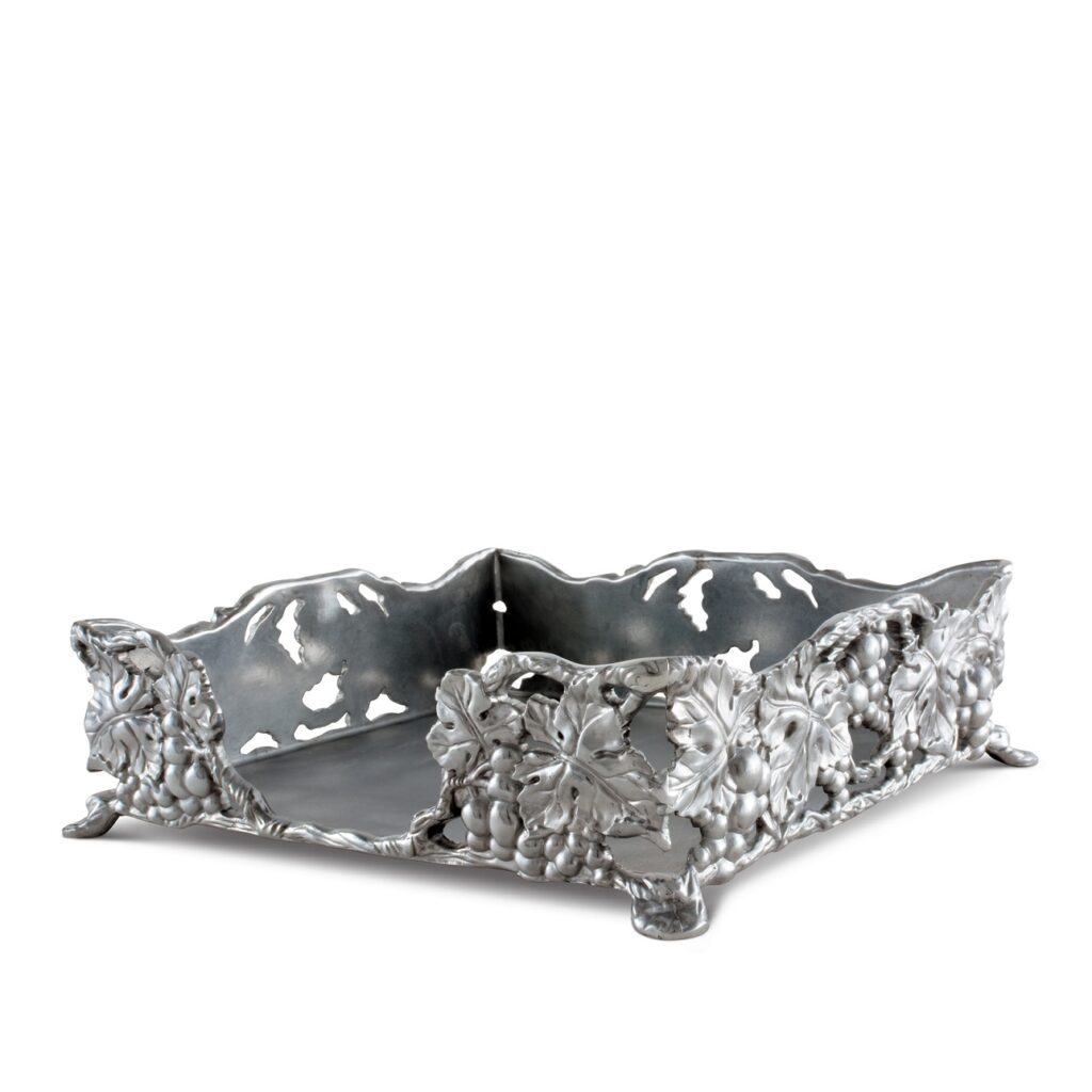 Arthur Court Grape Luncheon Napkin Box