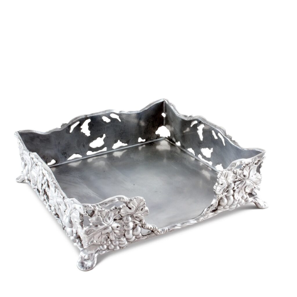 Arthur Court Grape Luncheon Napkin Box