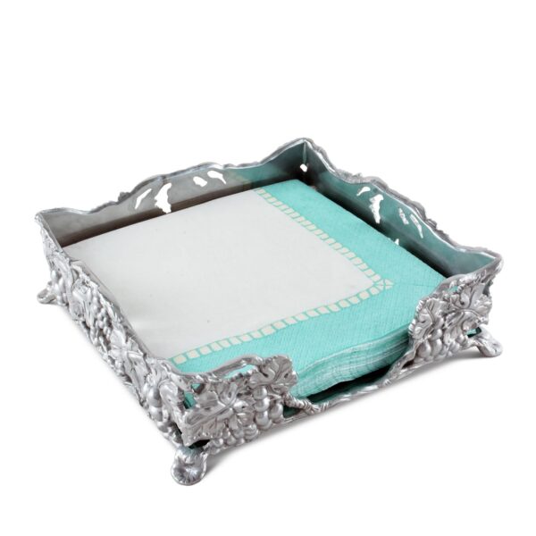 Arthur Court Grape Luncheon Napkin Box