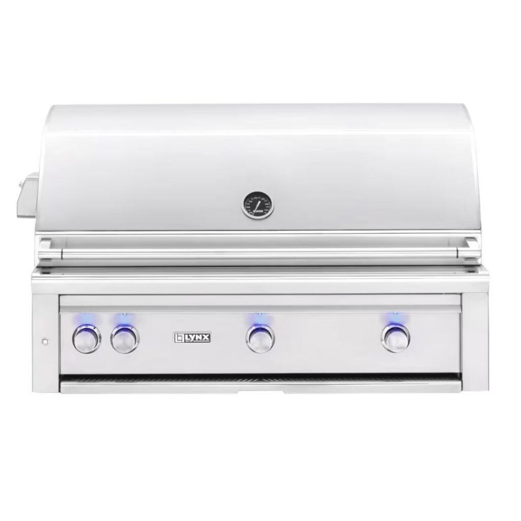 Lynx L42TR-NG Professional 42-Inch Built-In Natural Gas Grill With One Infrared Trident Burner And Rotisserie