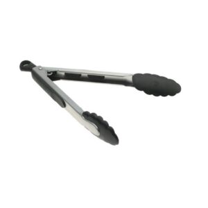 OXO 9" Nylon Headed Heavy Duty Stainless Steel Tongs