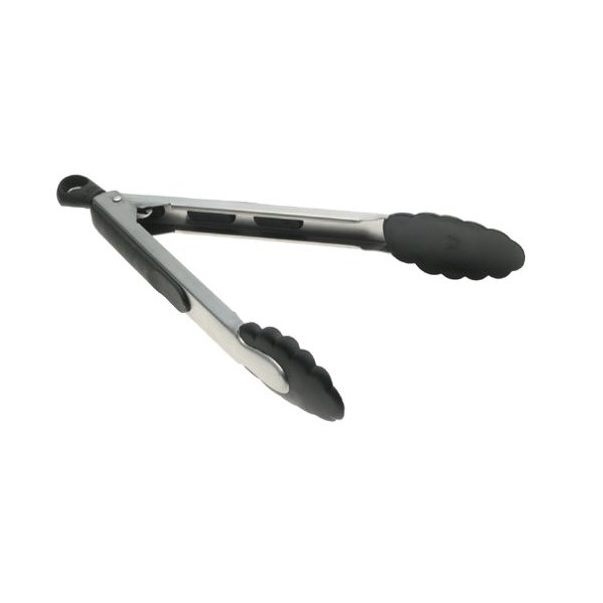 OXO 9" Nylon Headed Heavy Duty Stainless Steel Tongs