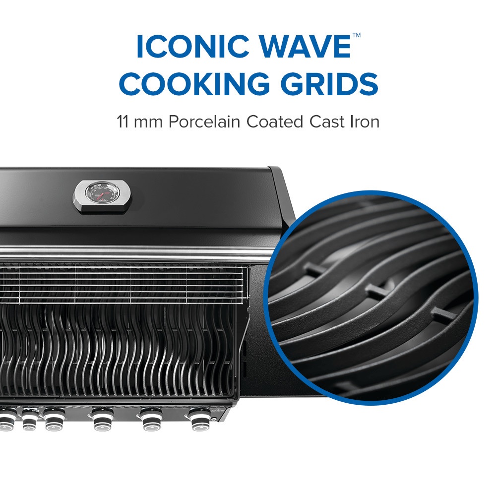 Napoleon Rogue PRO 625 SIB with Infrared Side Burner - Black (Liquid Propane)