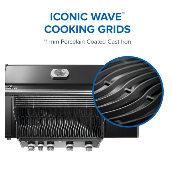 Napoleon Rogue PRO 525 SIB with Infrared Side Burner - Black (Liquid Propane)