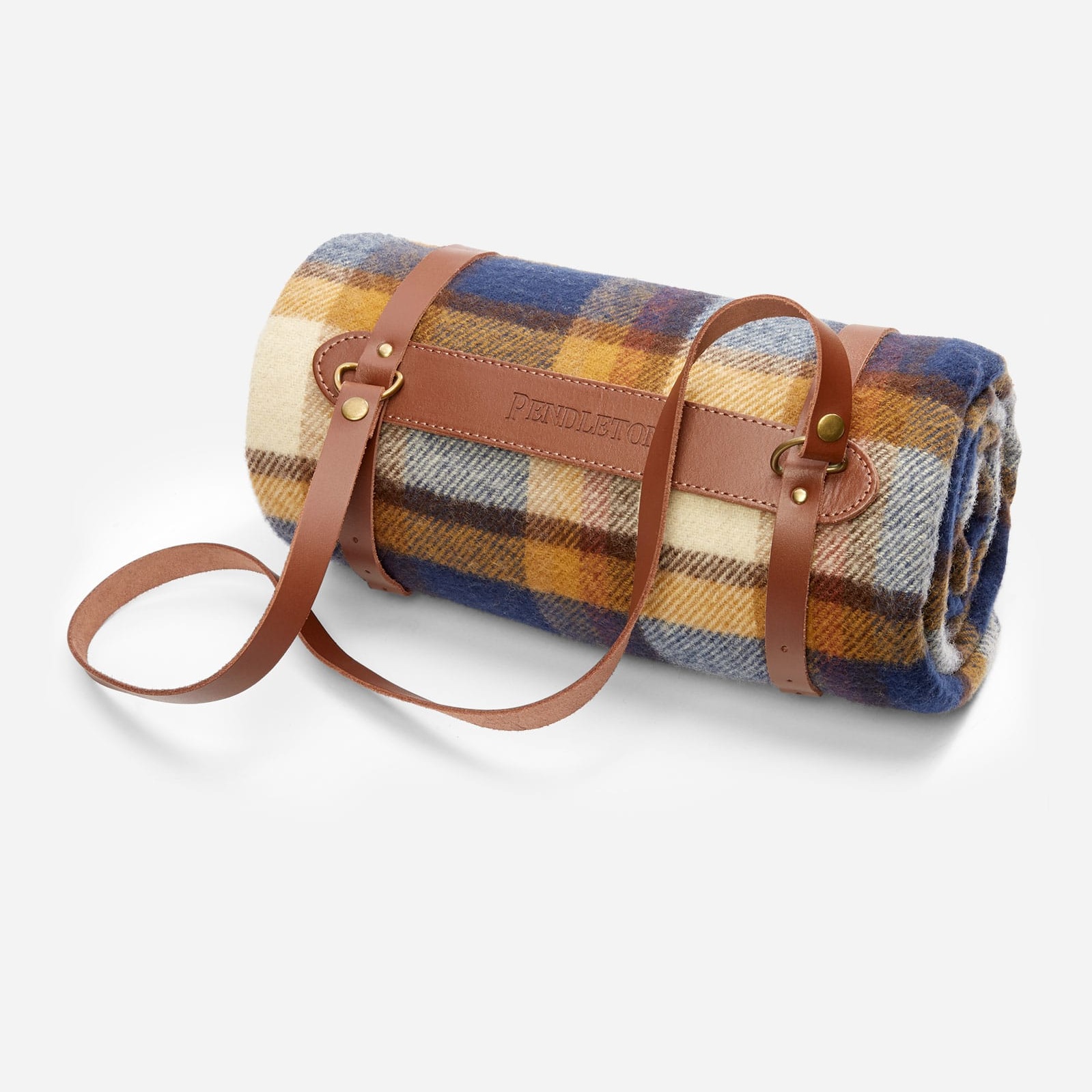 Pendleton Motor Robe with Leather Carrier - Steens Mountain