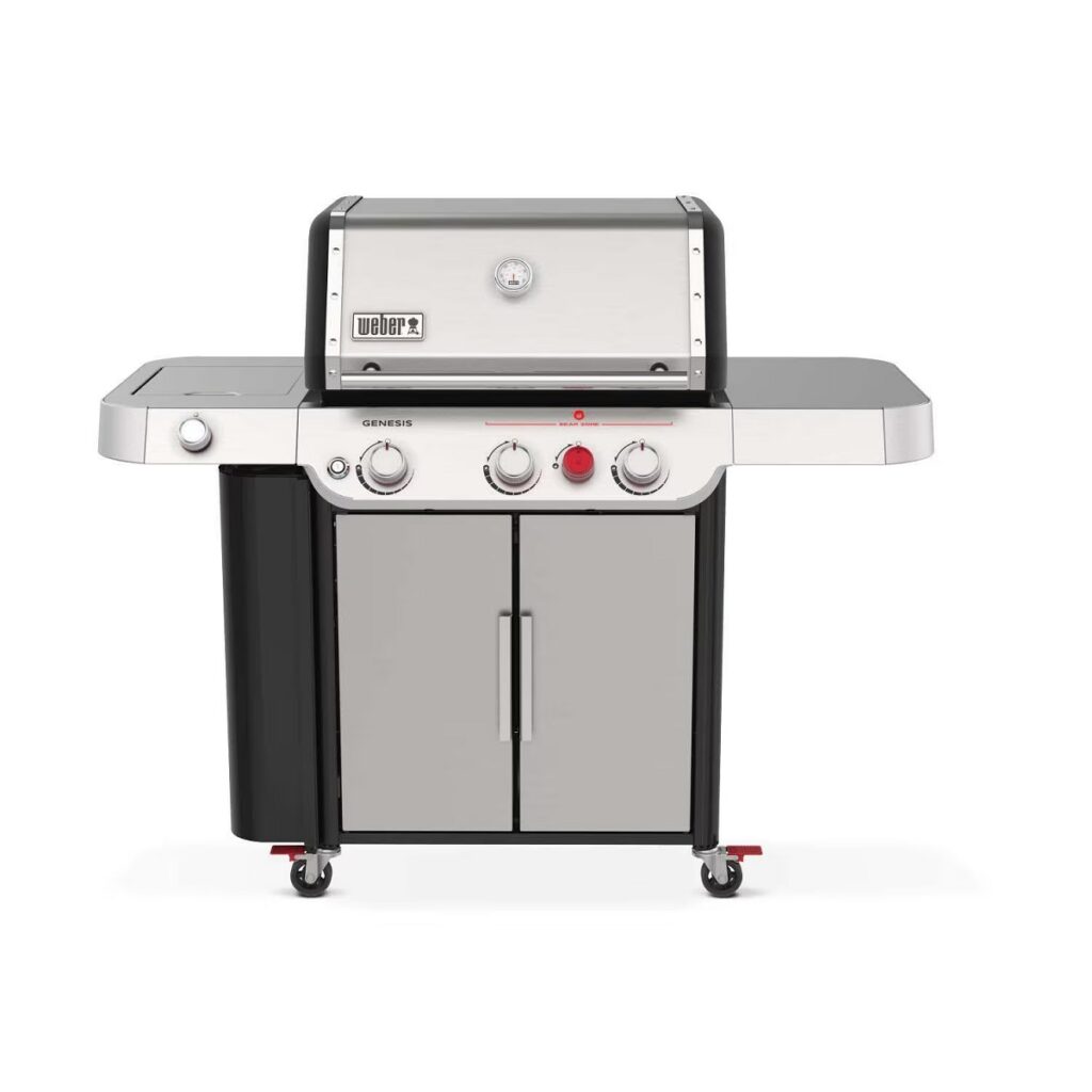 Weber Genesis S-335 Stainless Steel 3 -Burner Liquid Propane Gas Grill 1 -Side Burner Weber Genesis S-335 Stainless Steel 3 -Burner Liquid Propane Gas Grill 1 -Side Burner