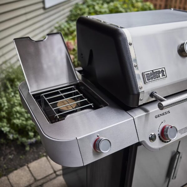 Weber Genesis S-335 Stainless Steel 3 -Burner Liquid Propane Gas Grill 1 -Side Burner