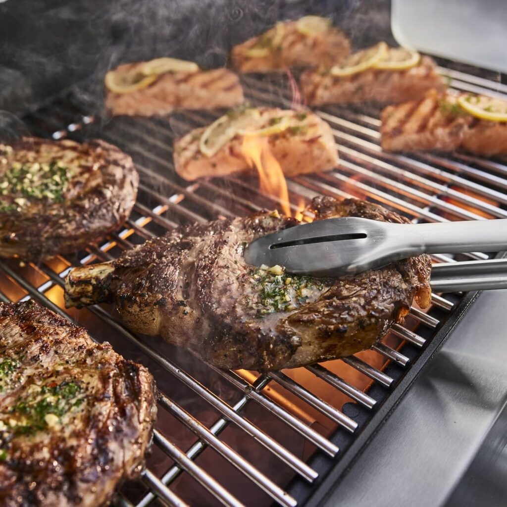 Weber Genesis S-335 Stainless Steel 3 -Burner Liquid Propane Gas Grill 1 -Side Burner